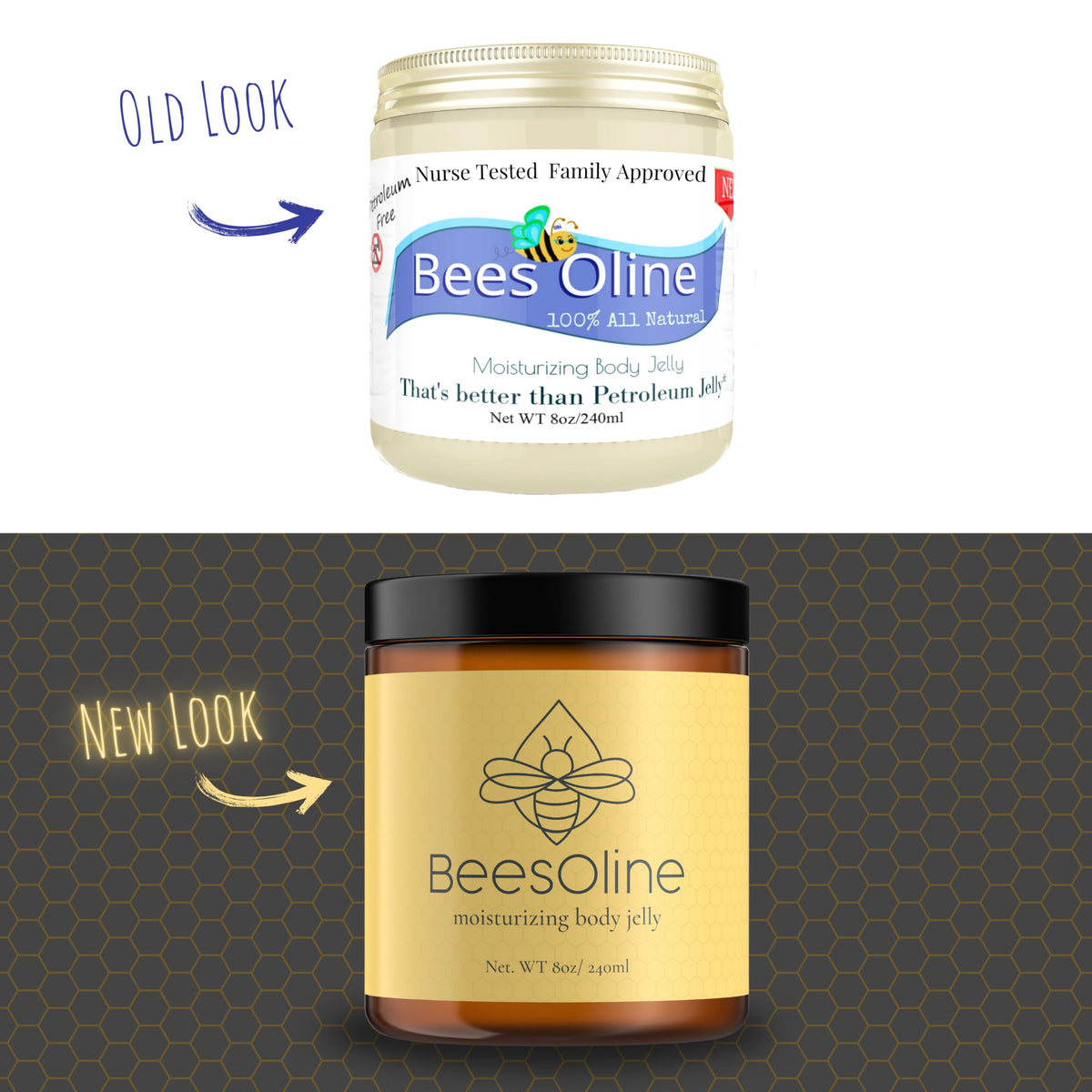 BeesOline texture close-up highlighting smooth beeswax hydration