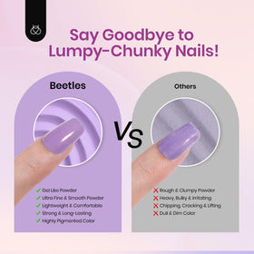 beetles application in use demonstrating dipping technique for easy home manicures
