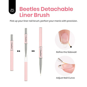 beetles applying builder gel to a natural nail demonstrating easy sculpting benefit