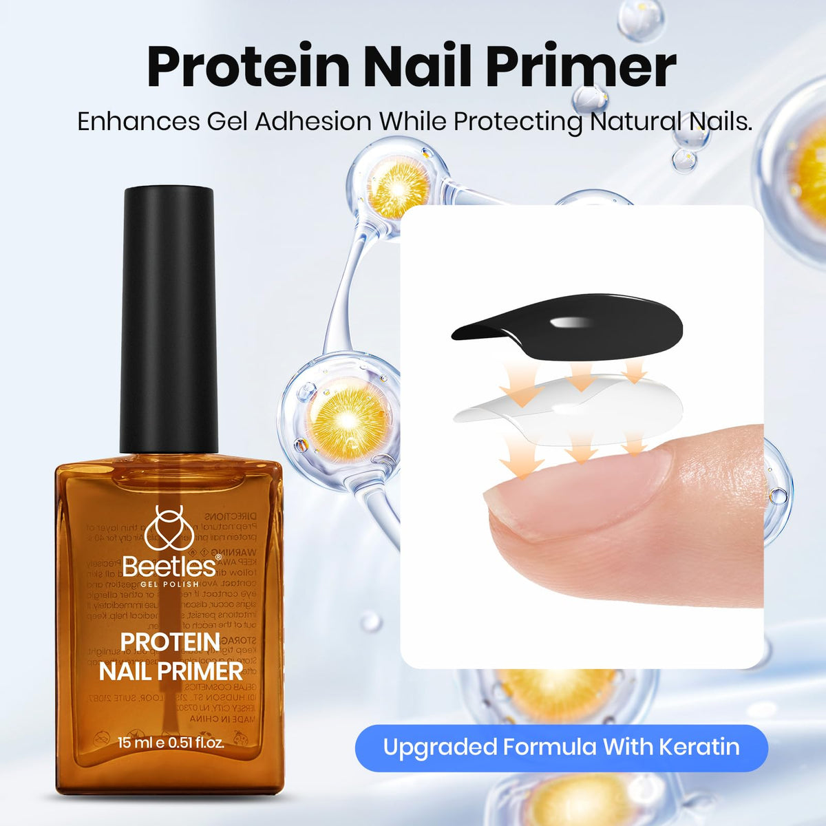 Beetles application on hands demonstrating step-by-step prep for stronger wear