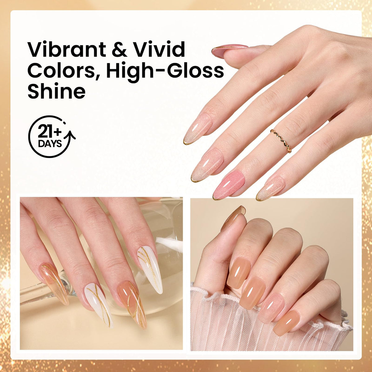 Beetles Gel Polish application step with hand dipping into powder demonstrating easy DIY use