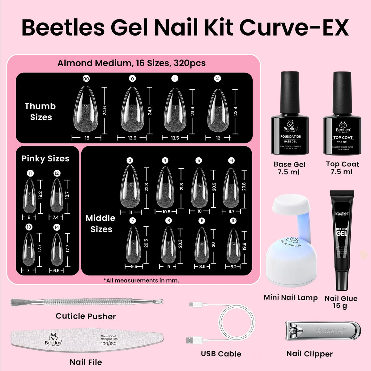 beetles base and top gel with mini lamp illustrating cured glossy finish and protection