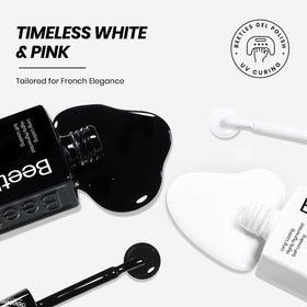 Beetles Gel Polish black gel brush stroke detail for precise lines