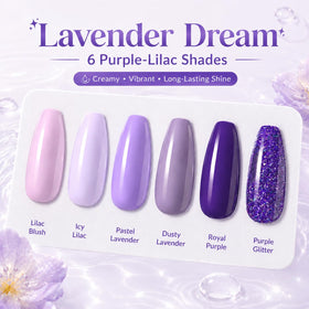 Beetles bottle closeup lavender shade highlighting smooth opaque finish