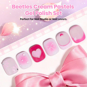 beetles bright hot pink bottle detail highlighting pigment intensity and smooth coverage