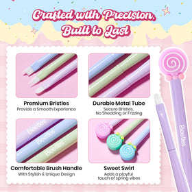 beetles Gel Polish bristle close-up showing soft fibers for smooth application