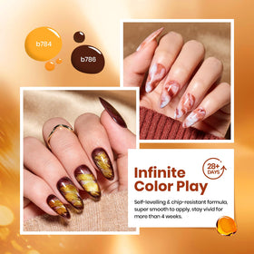 beetles brush stroke texture of polish showing smooth coverage and rich pigment benefit