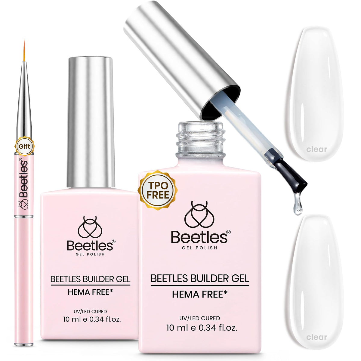 beetles builder gel front packaging showing kit and brush for easy identification