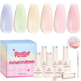 beetles builder gel kit front packaging showing all components and clear benefit