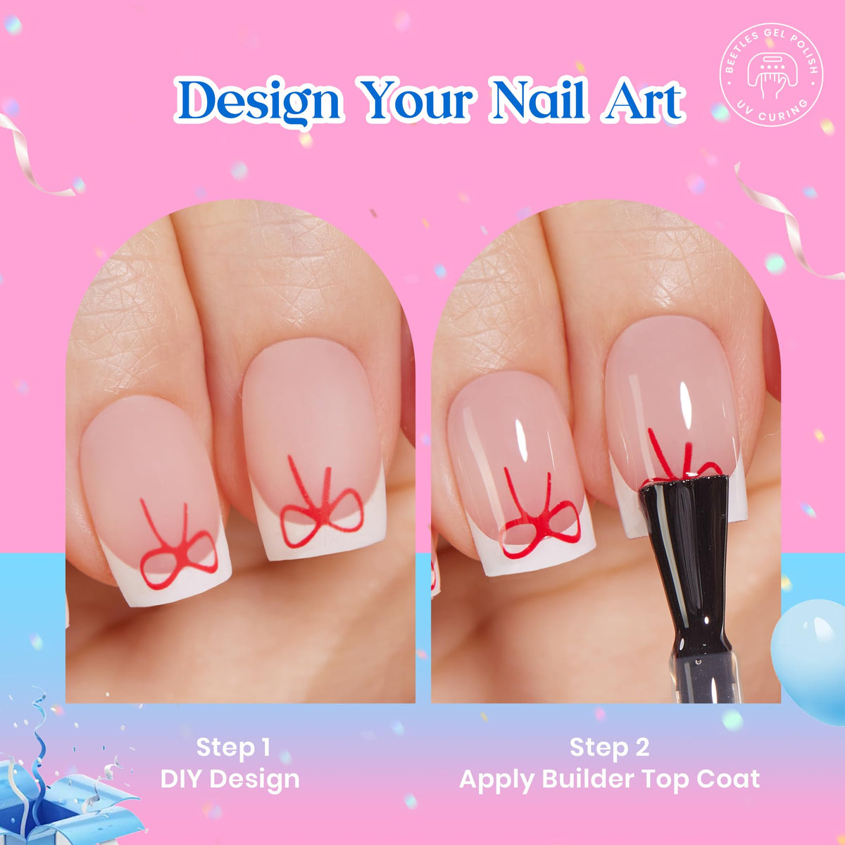 beetles builder top coat and cuticle oil protecting nails and shine