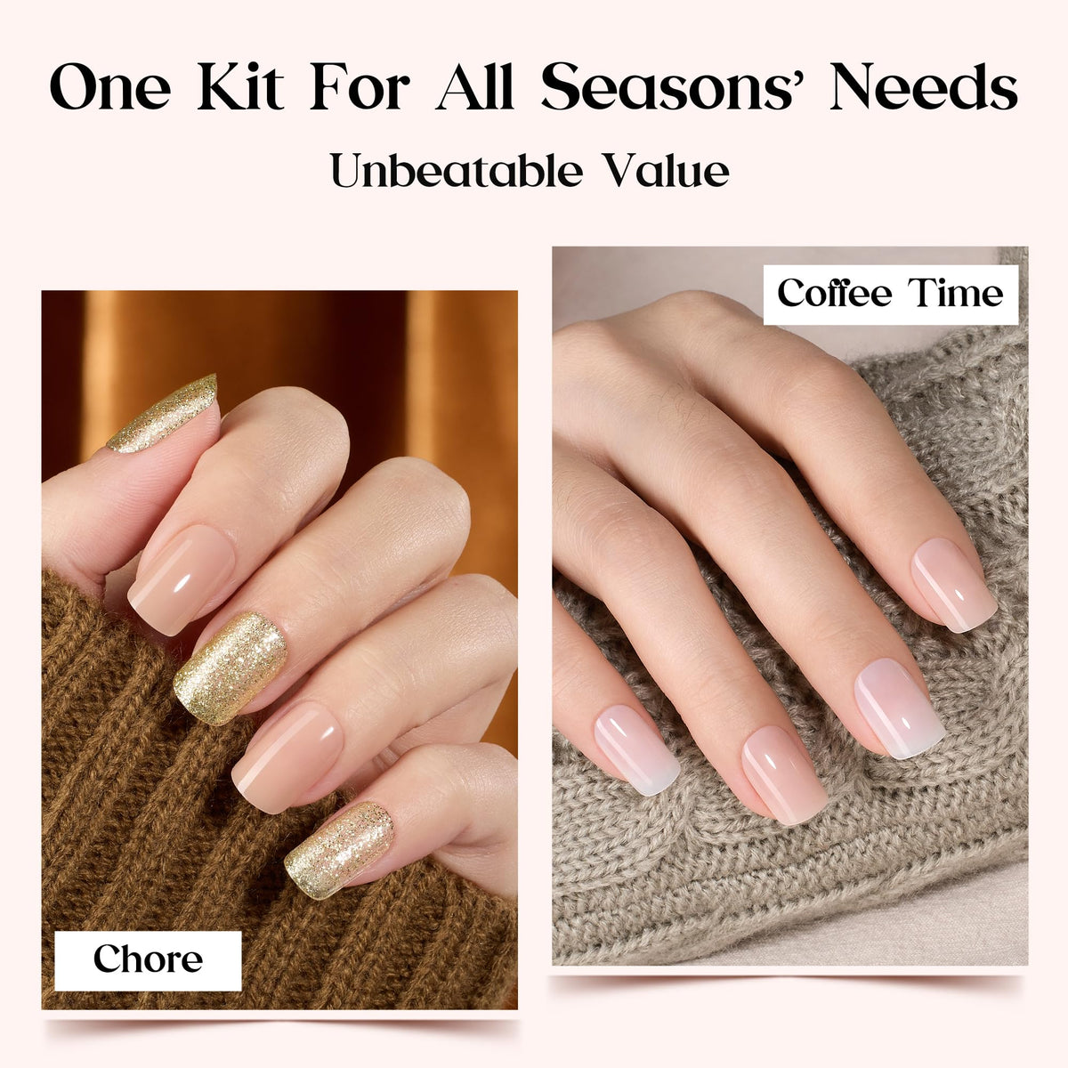 Beetles Gel Polish worn on hands lifestyle image showing natural salon finish