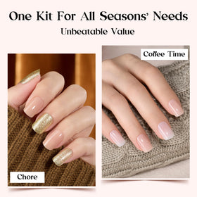 Beetles Gel Polish worn on hands lifestyle image showing natural salon finish