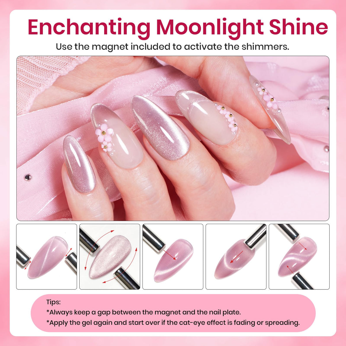 beetles cat eye closeup swirl highlighting reflective finish and precise magnetic line