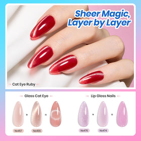 beetles Gel Polish cat eye magnet effect demonstrating reflective design benefits