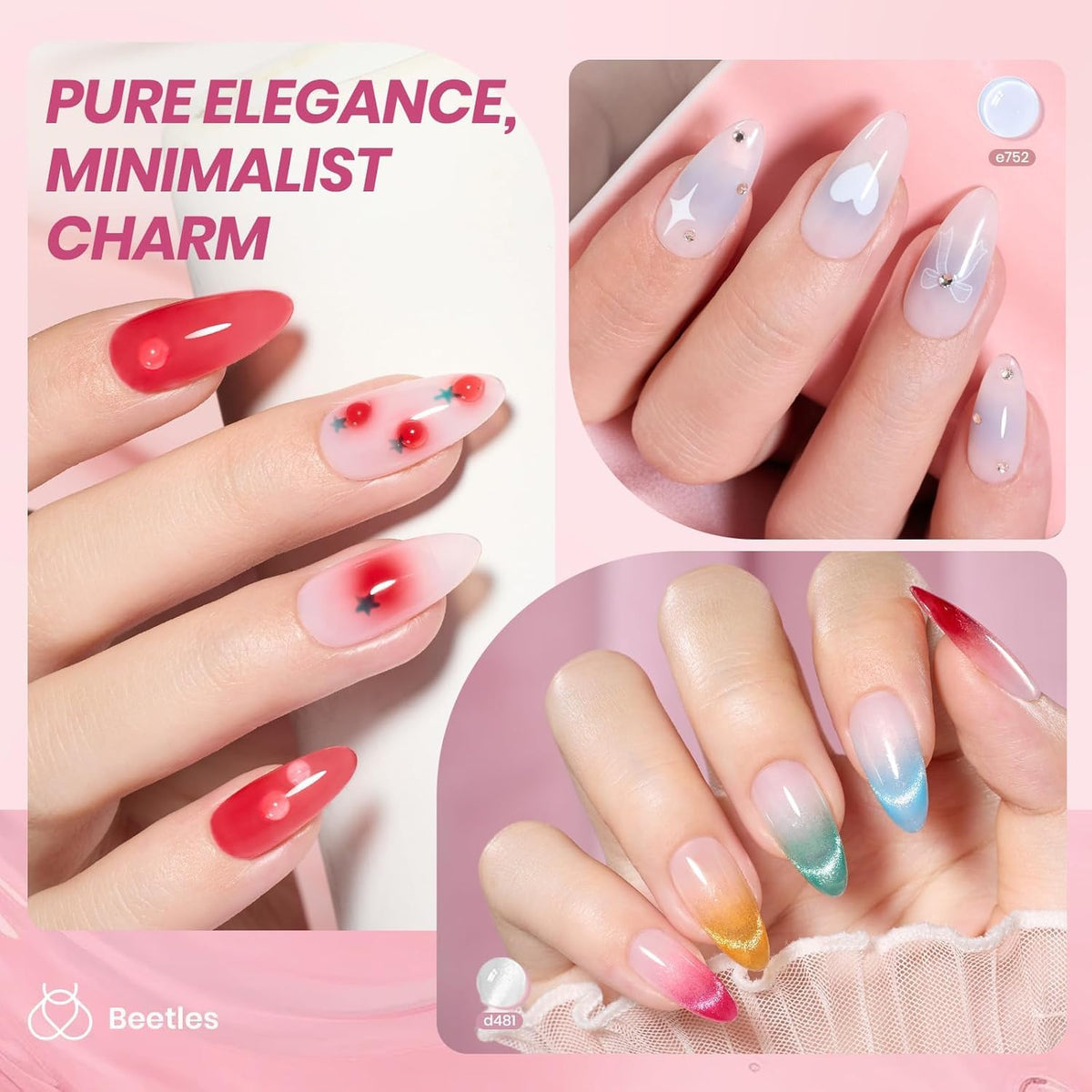 beetles cat eye magnet effect on nail displaying magnetic shimmer and depth