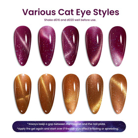 Beetles Gel Polish cat-eye stroke detail showing luminous stripe and depth for salon-quality shine