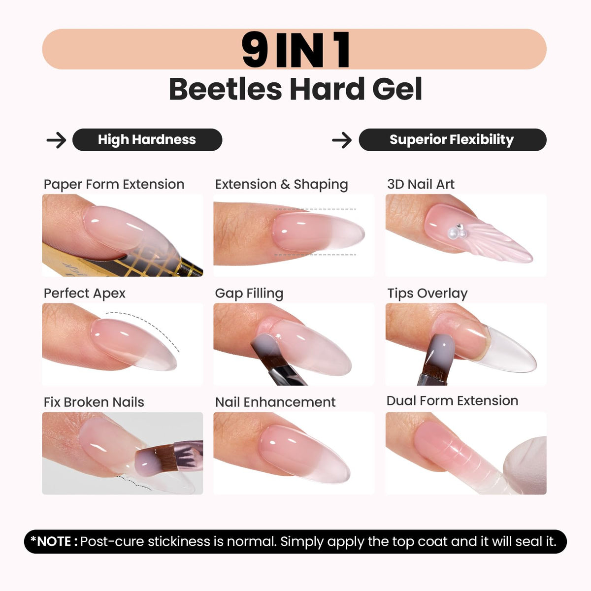 Beetles chestnut breeze swatches lined up to show four nude brown tones