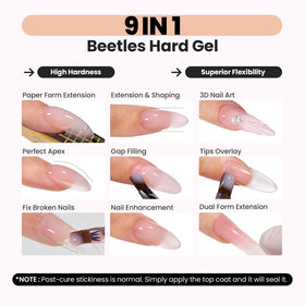 Beetles chestnut breeze swatches lined up to show four nude brown tones
