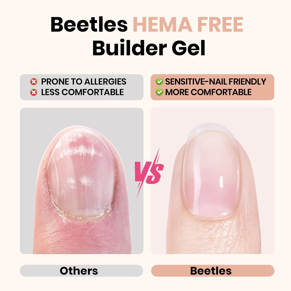 Beetles clear builder gel close-up highlighting smooth consistency