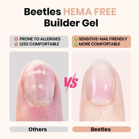 Beetles clear builder gel close-up highlighting smooth consistency
