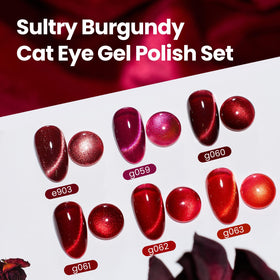 beetles close-up of cat eye stripe shimmer highlighting rich ruby effect and glossy finish