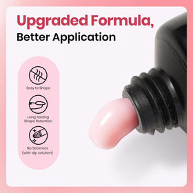 Beetles close-up gel texture on brush highlighting easy shaping benefit