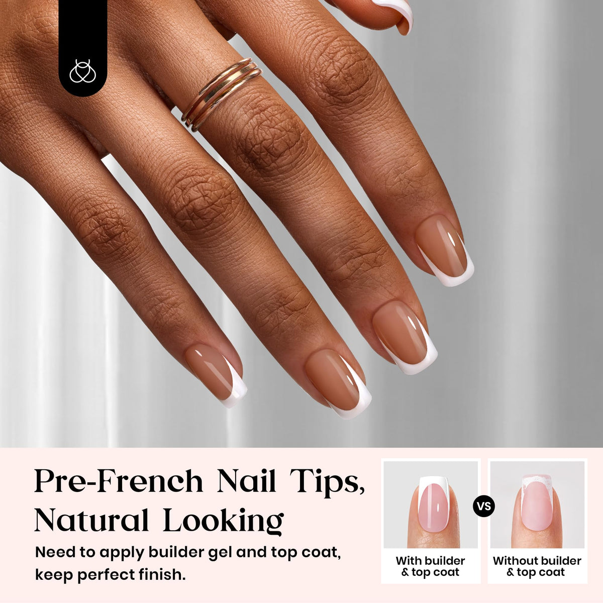 Beetles Gel Polish close-up of squoval edge thickness highlighting durability benefit