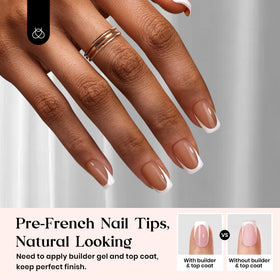 Beetles Gel Polish close-up of squoval edge thickness highlighting durability benefit