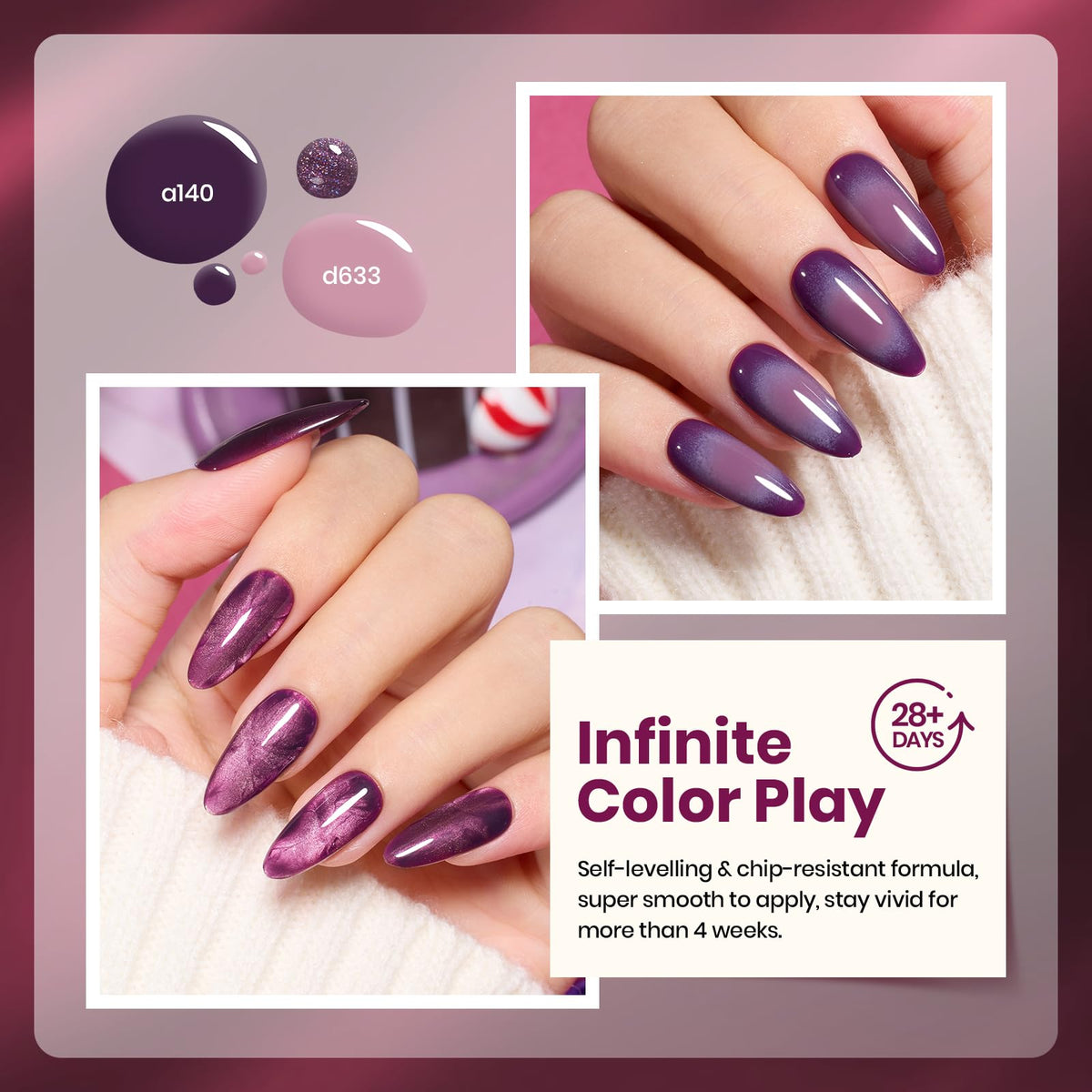 beetles brush close-up painting a nail, creamy texture for smooth, streak-free application