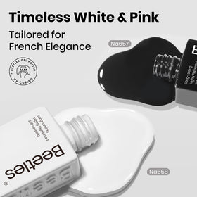 beetles closeup cream texture black polish highlighting smooth self-leveling for clean strokes