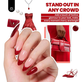beetles closeup glitter polish showing sparkle finish for eye-catching nails