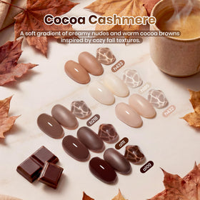 beetles cocoa cashmere six shades lined up displaying color range benefit