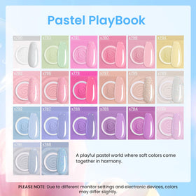 beetles color array top-down displaying pastel and shimmer powders for choice