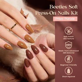 beetles color array of 24 short almond nails offering many styling options