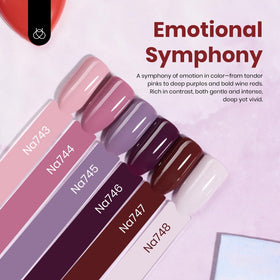 beetles color range flatlay showing burgundy purple brown nude pink versatile palette