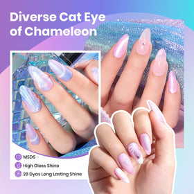 beetles Gel Polish color swatch wheel displaying all six mirage shades for selection