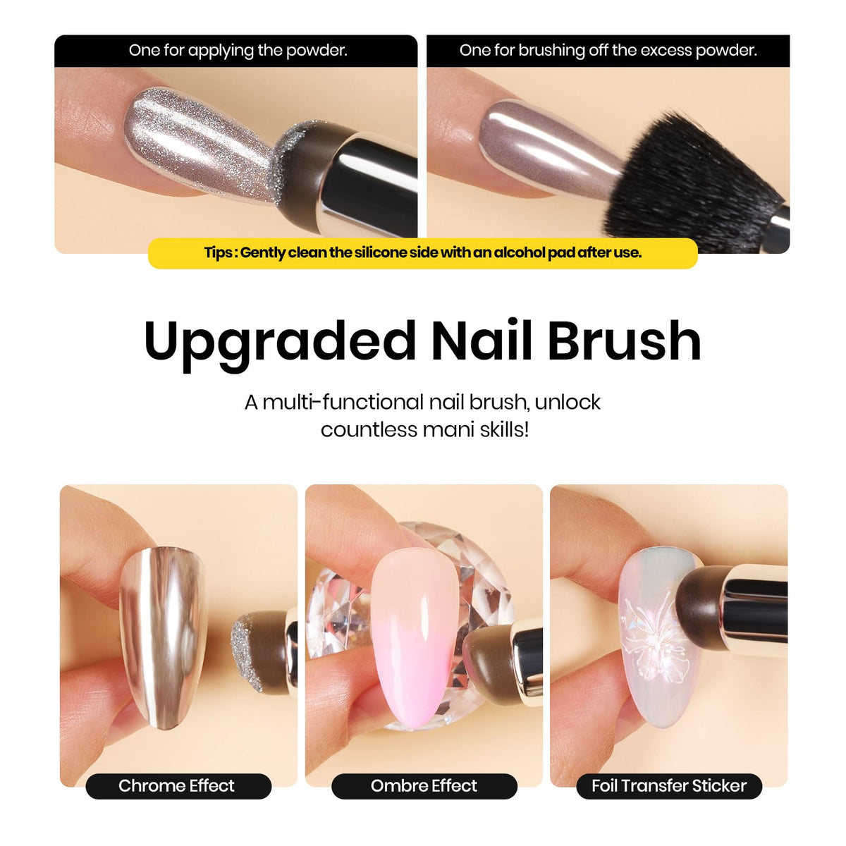 Nail tip swatches of Beetles colors comparing pearlescent shifts and tones
