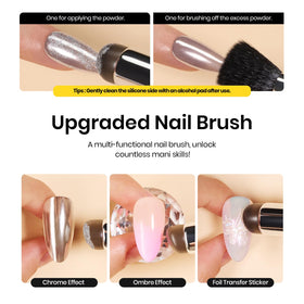 Nail tip swatches of Beetles colors comparing pearlescent shifts and tones