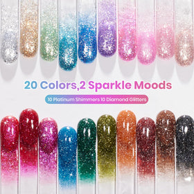 beetles color swatch display with party auras shades for styling inspiration