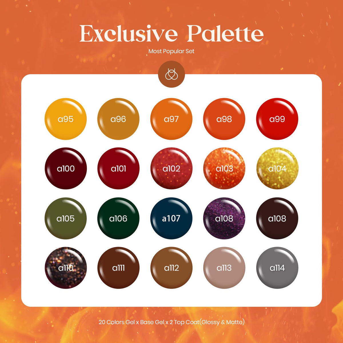 beetles color swatch ring displaying warm oranges yellows greens for styling