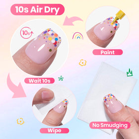 beetles Gel Polish detailed nail linework demonstrating thin steady strokes
