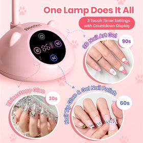 Beetles Gel Polish countdown display and timer active showing clear curing feedback