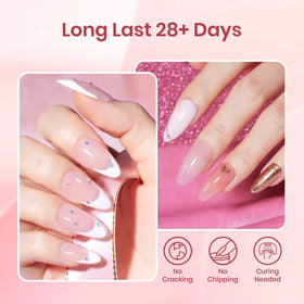 Beetles dual nail molds close-up demonstrating easy one-piece extension forming