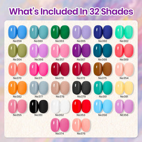 Beetles fingertip palette display of 32 gel colors for quick selection