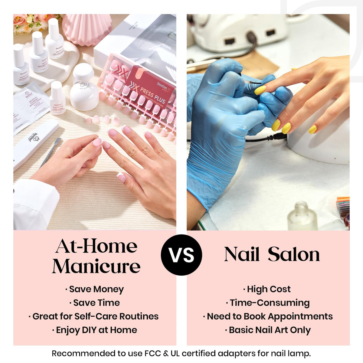 beetles finished manicure lifestyle image showcasing salon-quality result