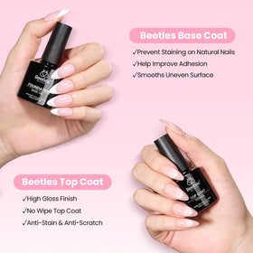 beetles lifestyle scene of at-home manicure creating polished nails