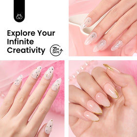 beetles Gel Polish French nail demo illustrating crisp tips and professional finish