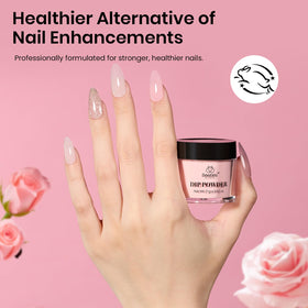 beetles gel polish French tip demo on nails showing crisp lines benefit professional-looking results