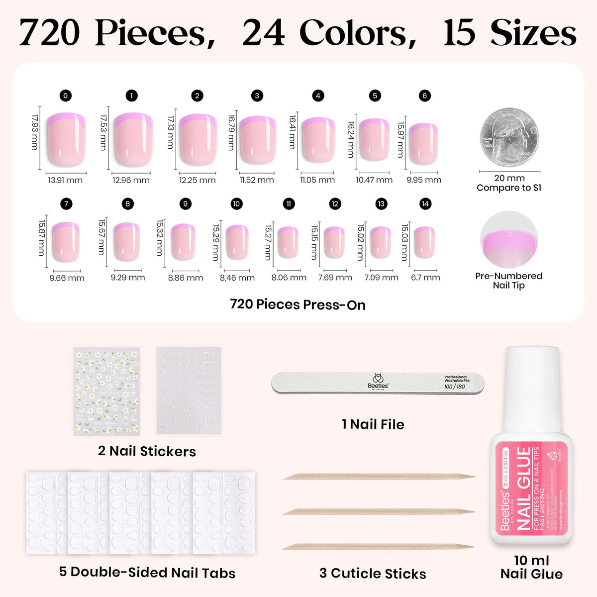 beetles french tips detail highlights neat edges for classic elegance