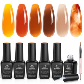 Beetles front packaging showing the six-piece fall jelly gel kit and benefits
